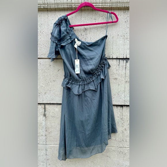 🆕🔖 Diesel ✨ Drakula 100% Silk One Shoulder Asymmetrical Dress ✨ Size L ✨NWT! - Picture 12 of 17